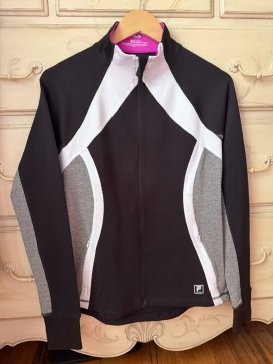 Fila Tops - Fila Women's Full Zippered Tri-Colored Running Jacket- size medium